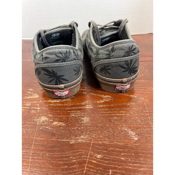 Vans Ultracush Pro Low-Top Skate Shoes US 13 Mens Gray Cannabis Leaf Pattern - Picture 4 of 7